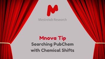 Mnova Tip 15 - Searching PubChem with Chemical Shifts