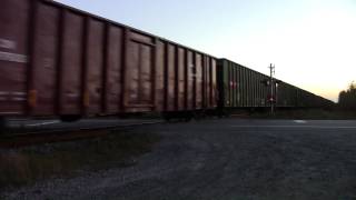 [HD] IC 1007, CN 5404, CN 9486 (Train 402 East) in Saint-Anaclet Qc. (Mont-Joli SUB, MP.118.86)