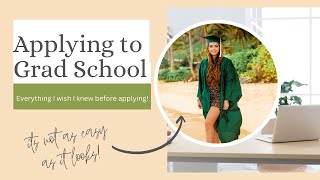Full THINGS I WISH I KNEW BEFORE APPLYING TO GRAD SCHOOL | How I got into BOSTON UNIVERSITY Update
