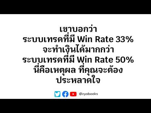 เขาบอกว่า ระบบเทรด Win Rate 33% จะทำเงินได้มากกว่า ระบบ Win Rate 50% นี่คือเหตุผล ที่คุณอาจประหลาดใจ