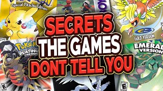 Secret Things in Pokémon Games The Games Don't Tell You About
