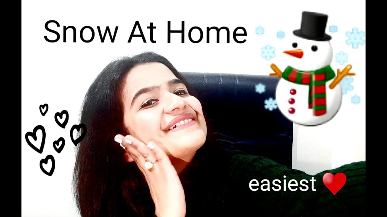How To Make Snow At Home (Easiest Way) - YouTube
