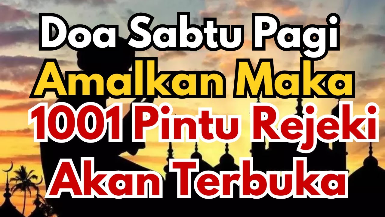 MUROTAL MERDU AWALI SABTU PAGI PEMBUKA 1001 PINTU REJEKI