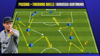 ✅''Excellent'' Passing + Finishing Drills on 2 Big Goals / Borussia Dortmund