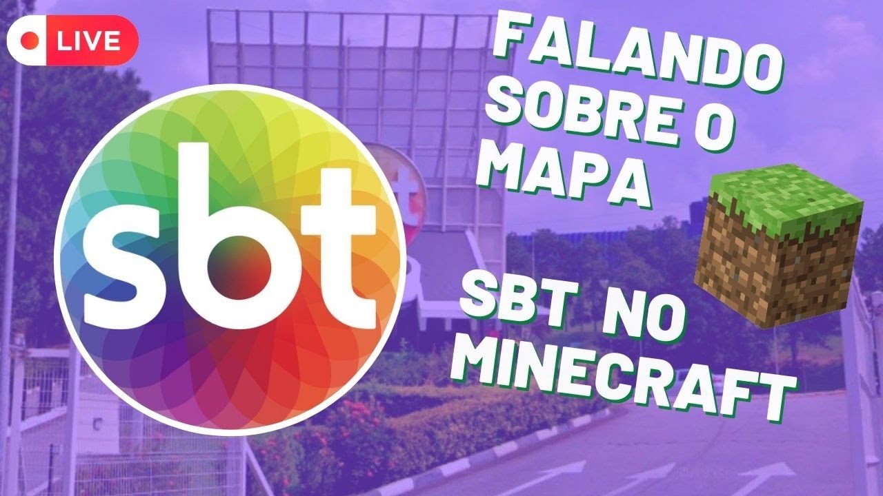 LIVE FALANDO SOBRE O MAPA DO SBT NO MINECRAFT#minecraftworlds # ...