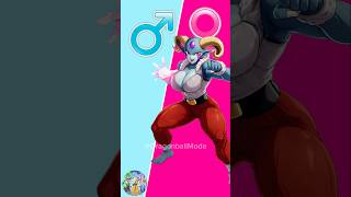 Gender swap in female dragonball character #shorts #dbz #goku #dragonball