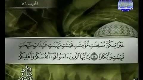 سورة التحريم كاملة الشيخ القارئ توفيق الصائغ