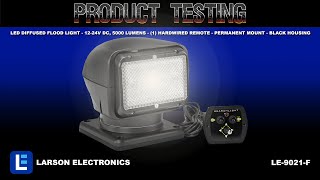 LED Diffused Flood Light - 12-24V DC, 5000 Lumens - (1) Hardwired Remote - Permanent Mount