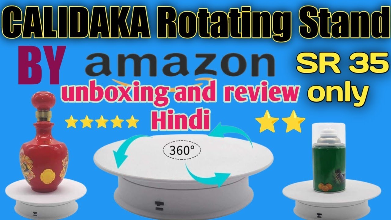 CALIDAKA Rotating Display Stand,Rotating Display Turntable, 360 Degree