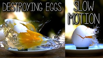Destroying Eggs in Slow Motion (39,024FPS)