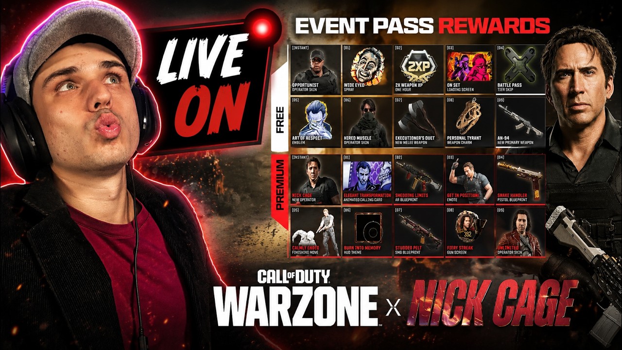 TODO NICOLAS CAGEZINHO!  - Call of Duty Warzone !comando