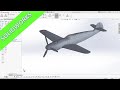 WW-109 Fighter Plane Part 1 - SolidWorks 2020 Training - Surfaces