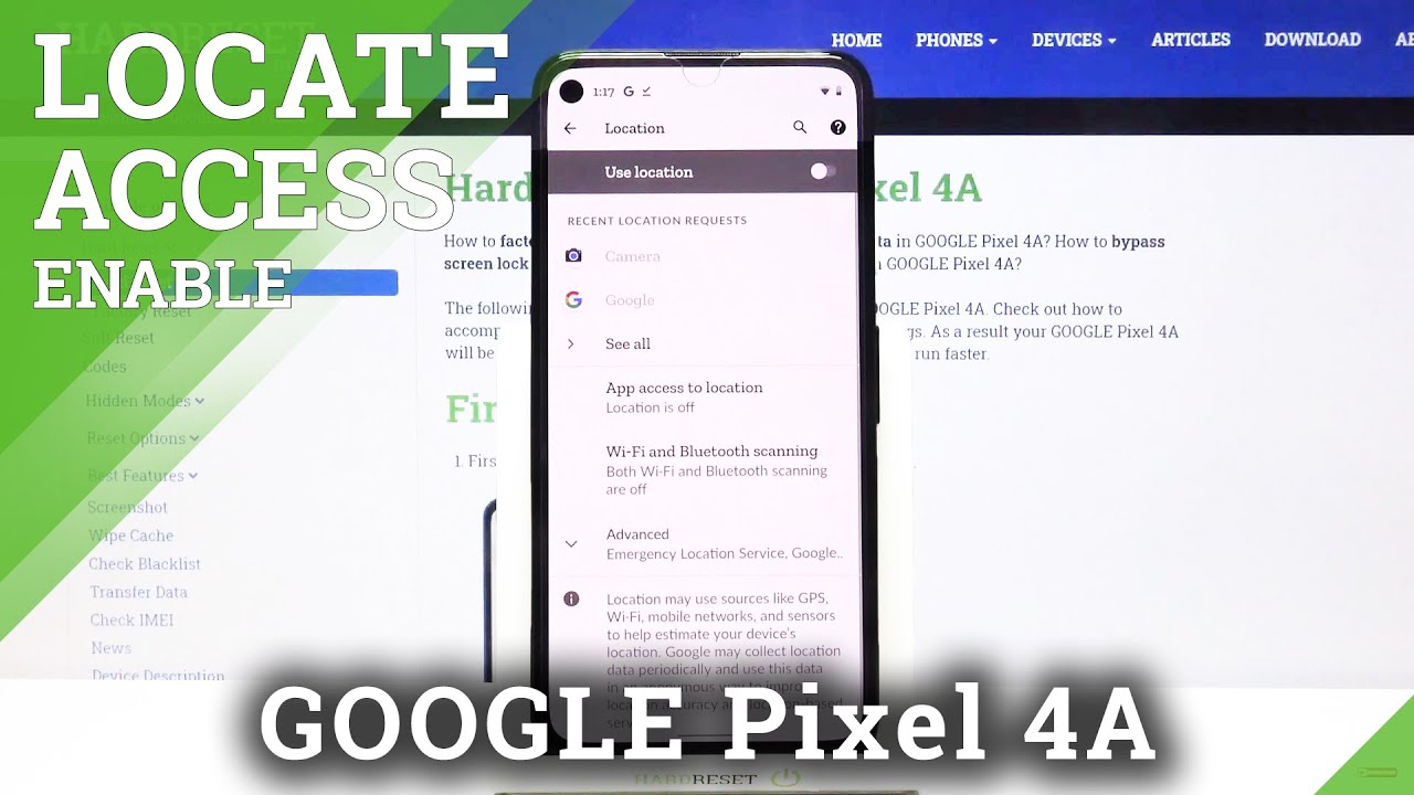 How to Turn Off Location in GOOGLE Pixel 4A – Disable Location - YouTube