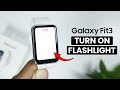 How to Turn On Flashlight on Samsung Galaxy Fit 3