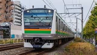 JR東日本　E233系国府津車　E-64編成　TK入場回送　8898M　＠辻堂～藤沢（貨物線）