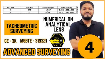 CH-1 TACHEOMETRIC SURVEYING | FITTED WITH ANALYTICAL LENS | Numerical 4 | ASU | 313321 | K SCHEME