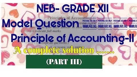 Model question (2077)...A complete solution..