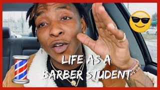 LIFE OF A BARBER  STUDENT💈VLOG 1