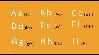 #nemes dili#onlinesapak Das Alphabet (Elipbiy) 001