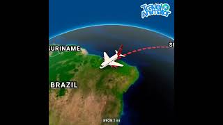 বাংলাদেশ থেকে ফকল্যান্ড দ্বীপ | Travel map animation bangla |