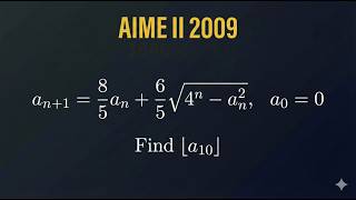 AIME II 2009: This is a Trigonometry Problem