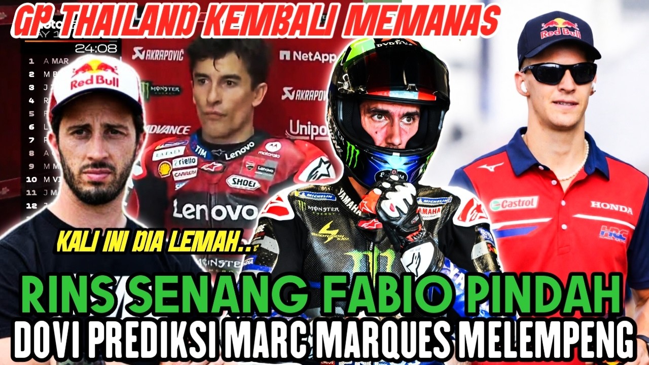 GILLA🔴DOVI Sebut Marc ngak ada harapan juara, perkataan rins controversial, Ducati vs Aprilia