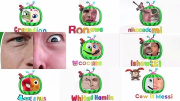 All Mix & Combine Pewdiepie Cocomelon Intro Meme (Preview 2 V9 Effects) In G Major