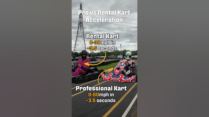 Professional vs Rental Go-Kart ACCELERATION #Shorts