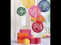 hanging yarn balls | balloon DIY |