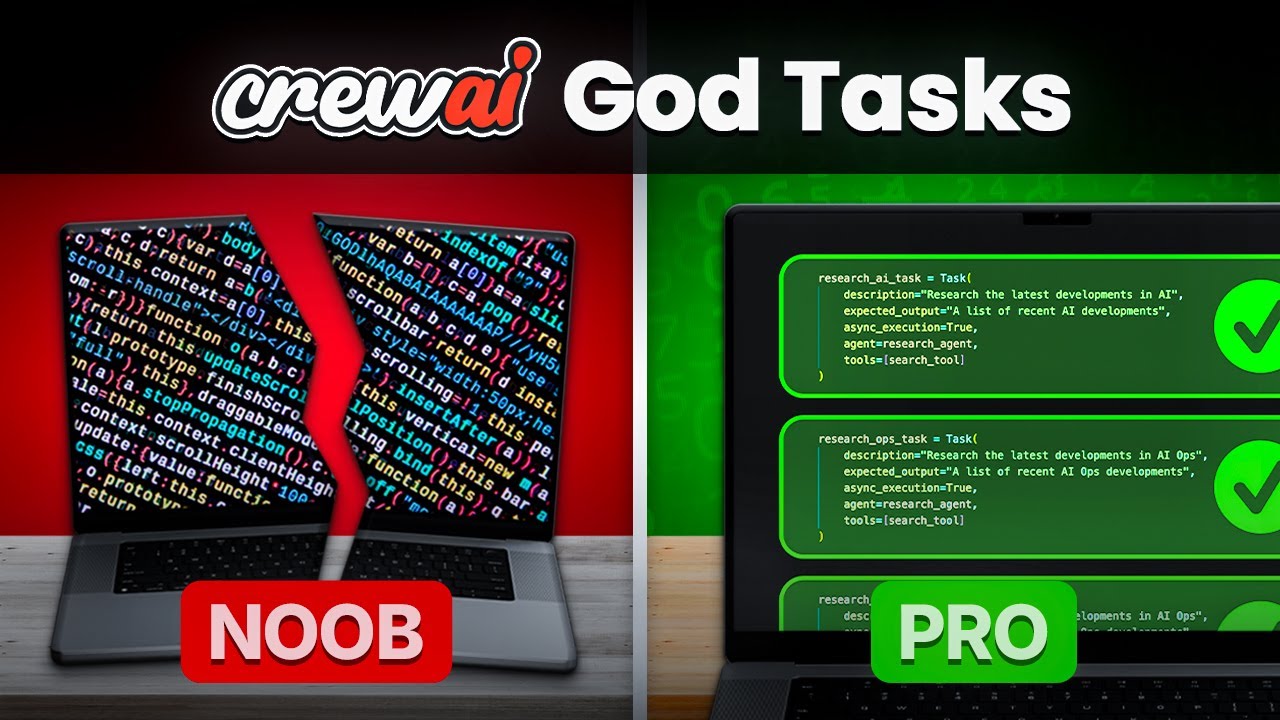 CrewAI Noob vs Pro - God Task