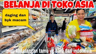 BELANJA DI TOKO ASIA DAGING DLL  KEDATANGAN TAMU YG DATANG DARI INDONESIA\u0026EMAK2 REMPONG