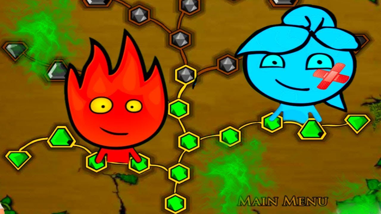 ПРИКЛЮЧЕНИЯ ОГОНЬ и ВОДА в ЛЕСНОМ ХРАМЕ 3 игровой мультик