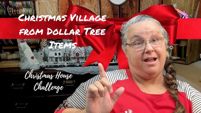 The Turquoise Piano: The 4th Day of Christmas: Dollar Store Christmas  Village