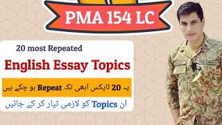 PMA 154 Initial Interview Most Repeated English Essay Topics