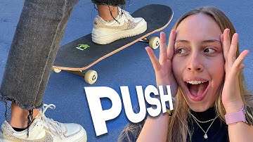 HOW TO PUSH ON A SKATEBOARD FOR BEGINNERS THE EASIEST WAY TUTORIAL LIVE SKATE SUPPORT!