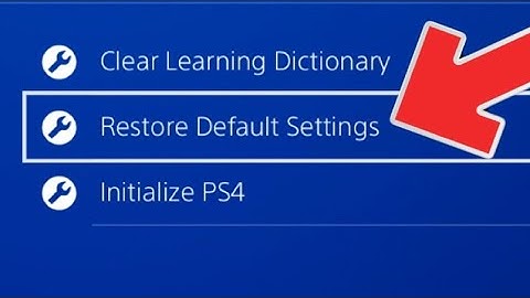 PS4 HOW TO RESET NETWORK SETTINGS