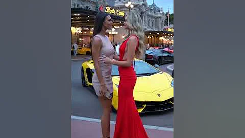 Monaco Nights & a Surprise Kiss! 💋 #monaco #luxury #supercar #monacolife #billionaire #lifestyle