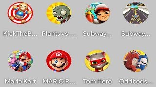 Mario Run,Mario Kart,Spongebob Run,Subway Surfers,Kick The Buddy,Oddbobs,Tom Hero,PvZ screenshot 4