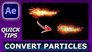 Layer to particles in after effects | Quick tips | easy tutorial
