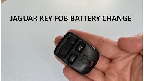 Jaguar X308 XK8 XKR XJR XJ8 Key Fob Battery Replacement