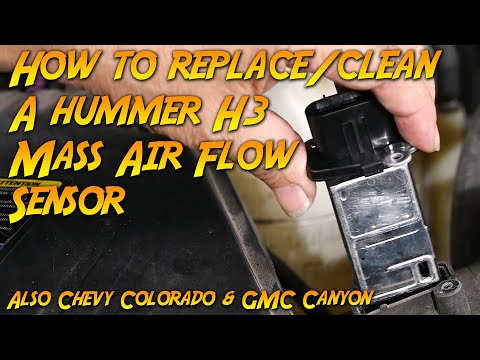 How to replace/clean a Hummer H3 (also Chevy Colorado & GMC Canyon) Mass Air Flow Sensor