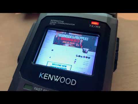 SSTV Transmission with a Baofeng UV-5 and Kenwood VC-H1 to my Copmuter