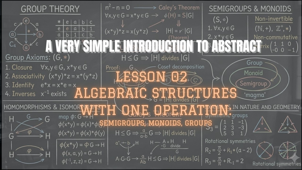 Lesson 02: Algebraic Structures With One Operation