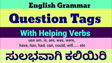 Framing Question Tags Kannada Explanation Basic Grammar Spoken English in Kannada