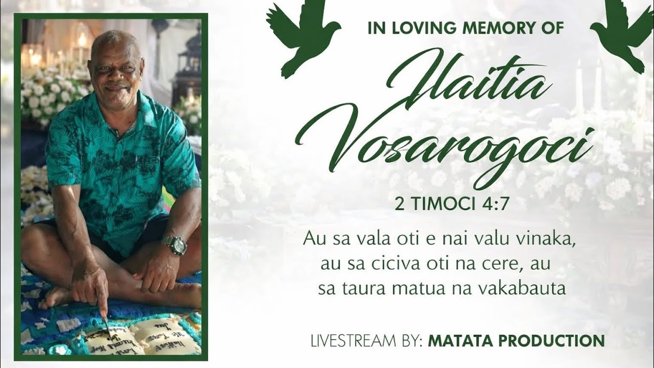 Full video of the Homegoing Celebration for 🕊Ilaitia Vosarogoci🕊