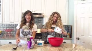 Kass and Em make berry salad