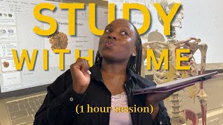 1-HOUR REAL TIME STUDY WITH ME| Soft Lo-fi music, chill productive revision session| Medicine Finals