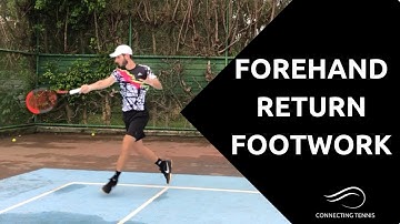 Forehand Return Of Serve Footwork + After Serve Footwork | Connecting Tennis