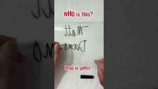 The Bourne legacy — reflected differently. #StefiDaVinciMode #MirrorWriting #BourneSeries #MattDamon