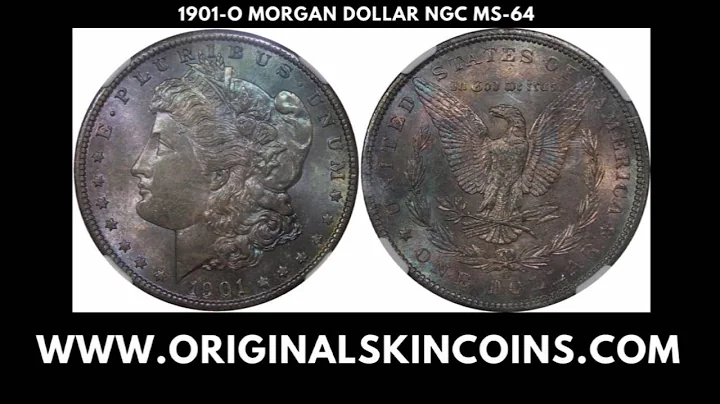 1901-O U.S. Morgan Silver Dollar, Toned, NGC MS-64 - Original Skin Coins